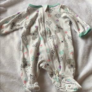 Two way zipper onesie